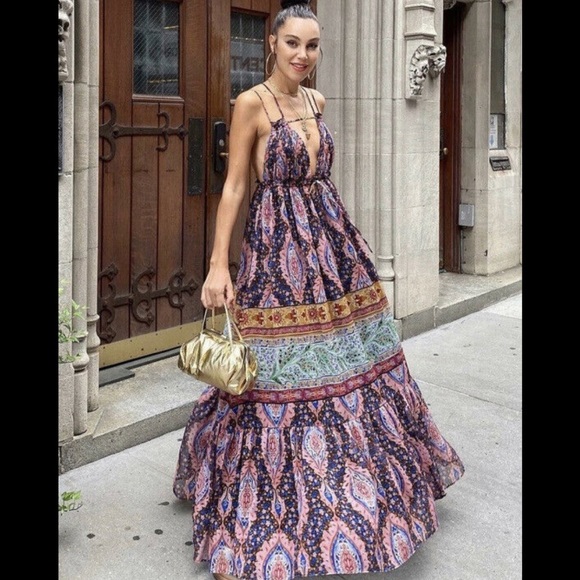 Zara Dresses & Skirts - ZARA NWT LONG PRINT DRESS XS